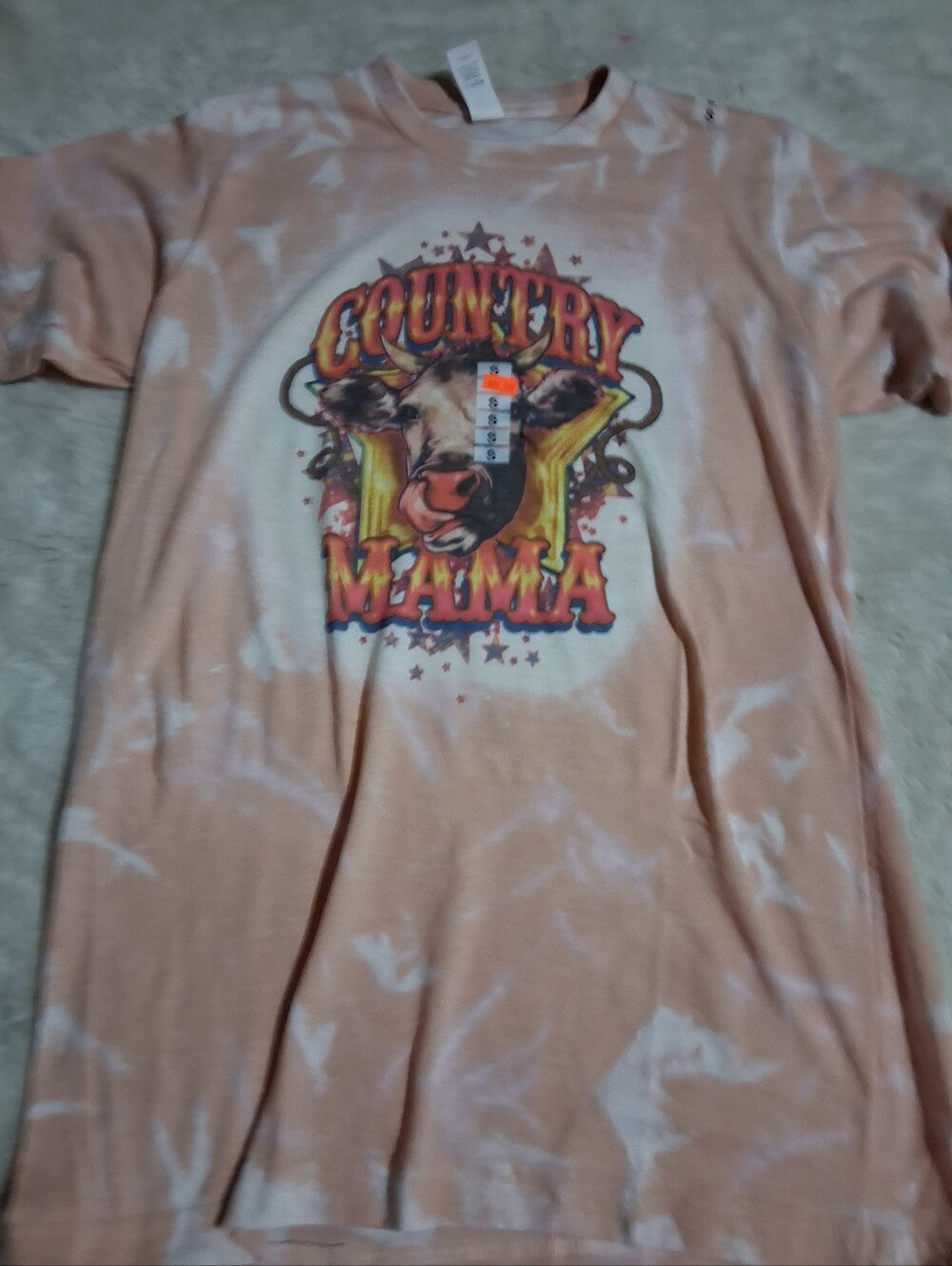 Mama Cow Tye Dye Tshirt Sz Sm